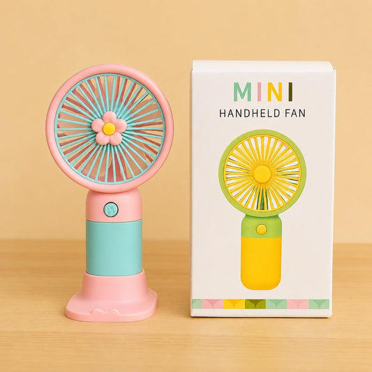 Fresh Breeze Moe Handheld Electric Fan – Cute Fruit Design Portable Mini Desk Fan by Shoppia