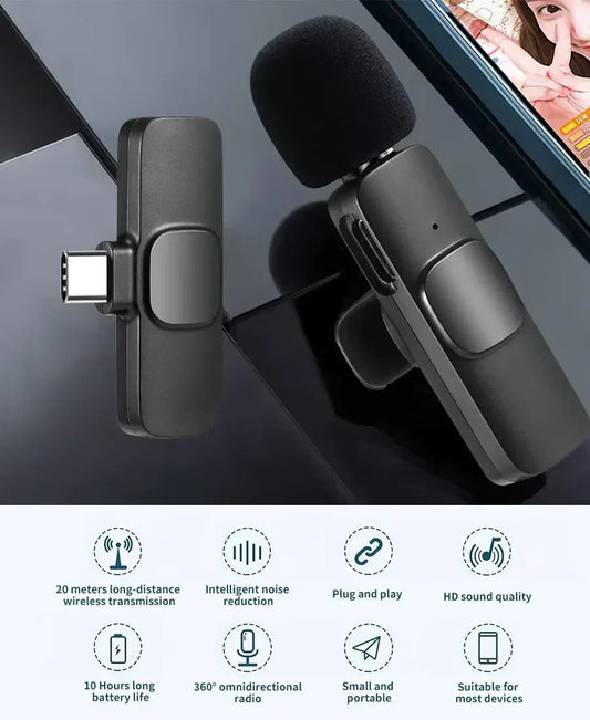 K8 Type-C Wireless Microphone by Zoofy
