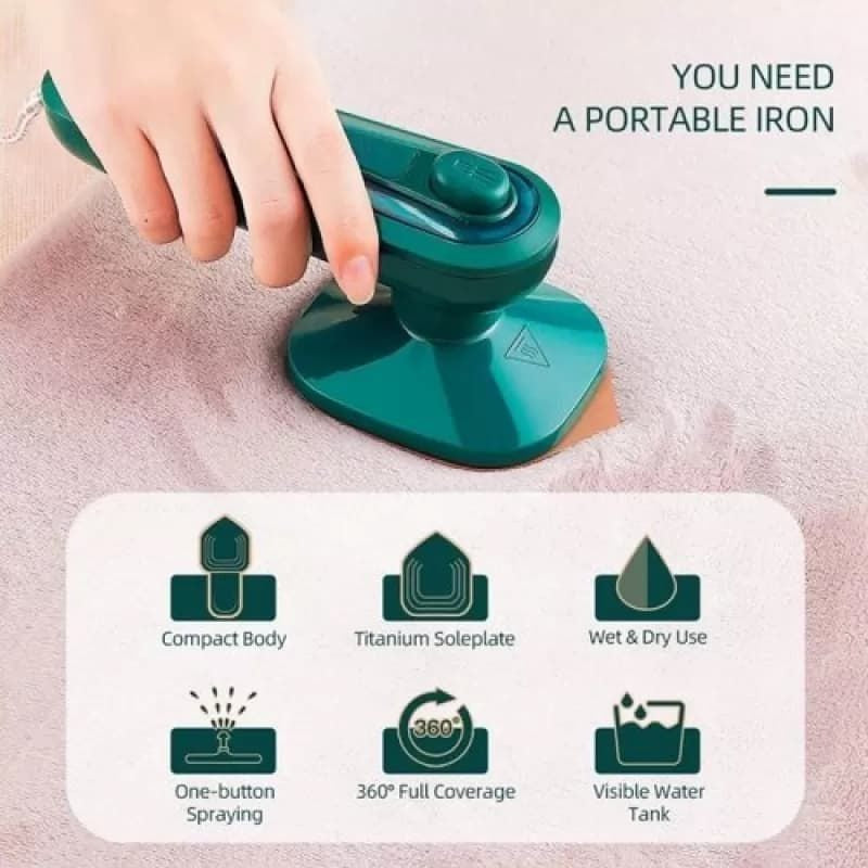 Steam Iron Powerful Performance Smooth Glide Durable Build Easy Operation Reliable Daily Use ~ Non Rotatable by INSAIFi