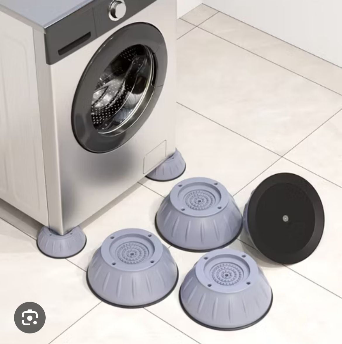 4Pcs Universal Anti-Vibration Feet Pads — Non-Slip Rubber Mats by Testing Store