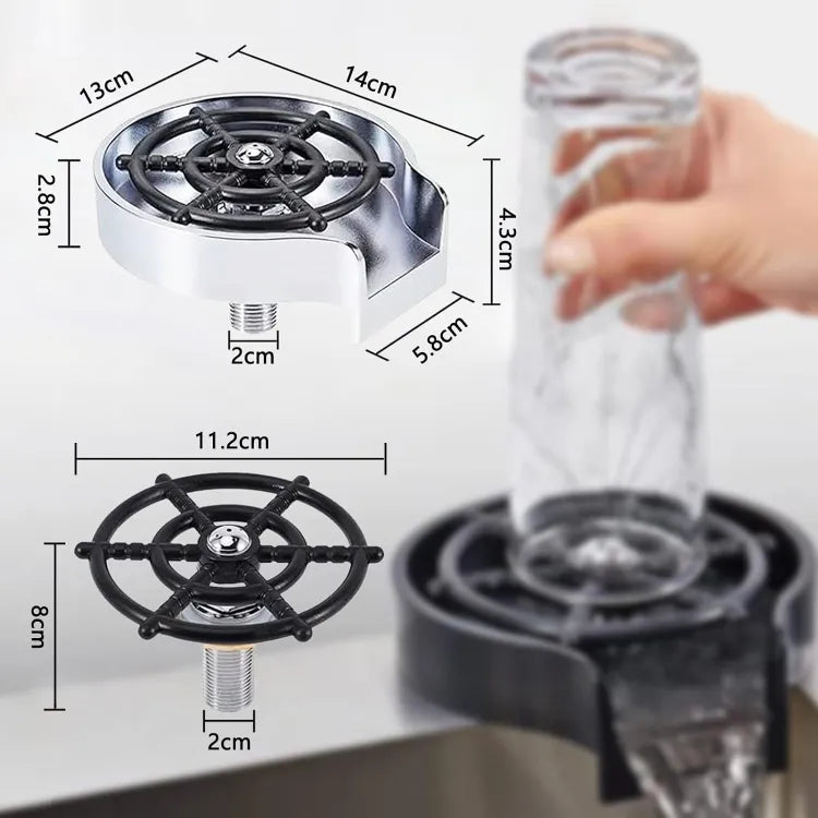 High Pressure Faucet Glass Rinser Automatic Cup Washer Bar Kitchen by glowmart.store