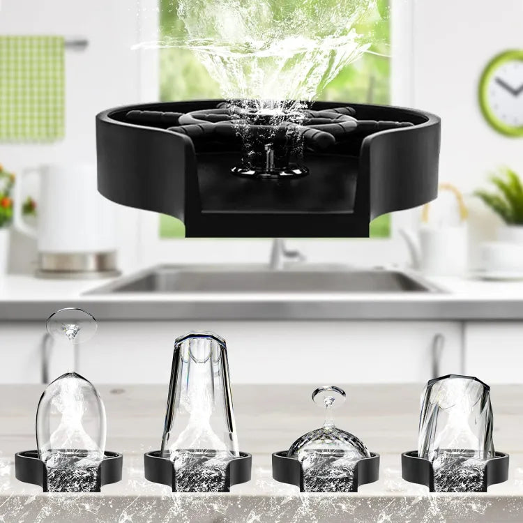 High Pressure Faucet Glass Rinser Automatic Cup Washer Bar Kitchen by glowmart.store