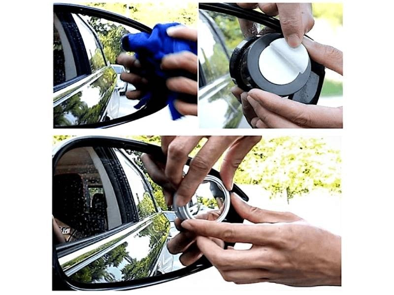 Blindspot Rearview Convex Mirror – 2pcs Wide-Angle Anti-Glare Side Mirror for Cars & Vehicles by Shoppia