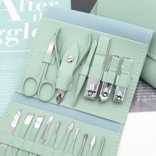 Premium 16-Piece Nail Care Kit by Click N Buy